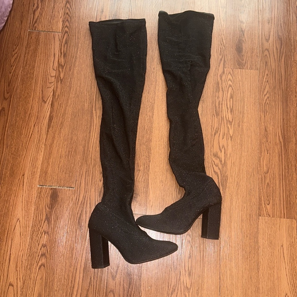 ZARA Over the Knee Block Heels